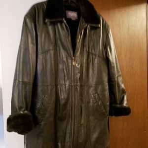 Authentic black Leather coat